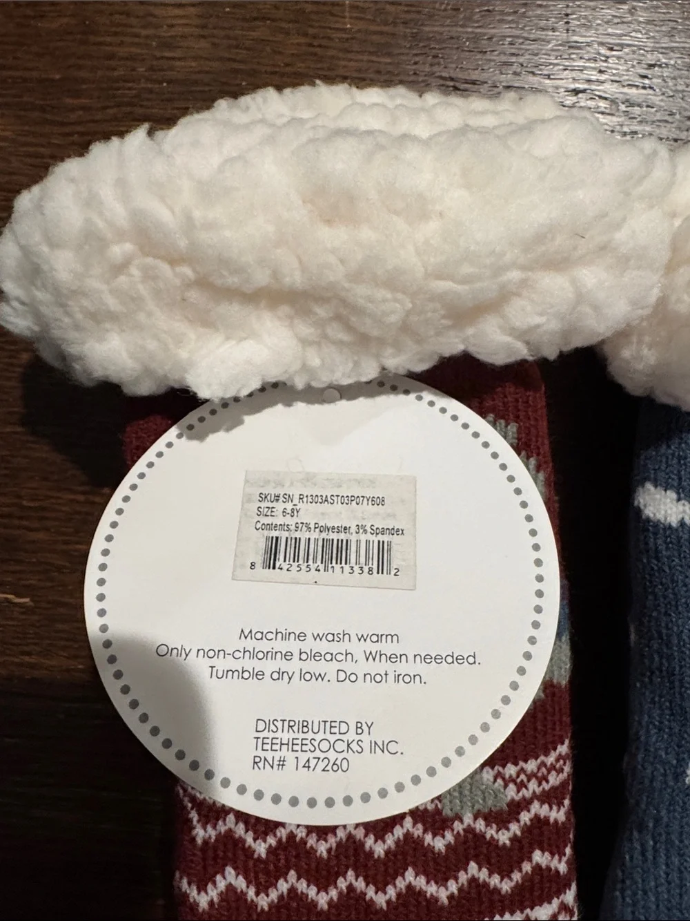 NWT Cozy Socks Kids Fleece-Lined Socks